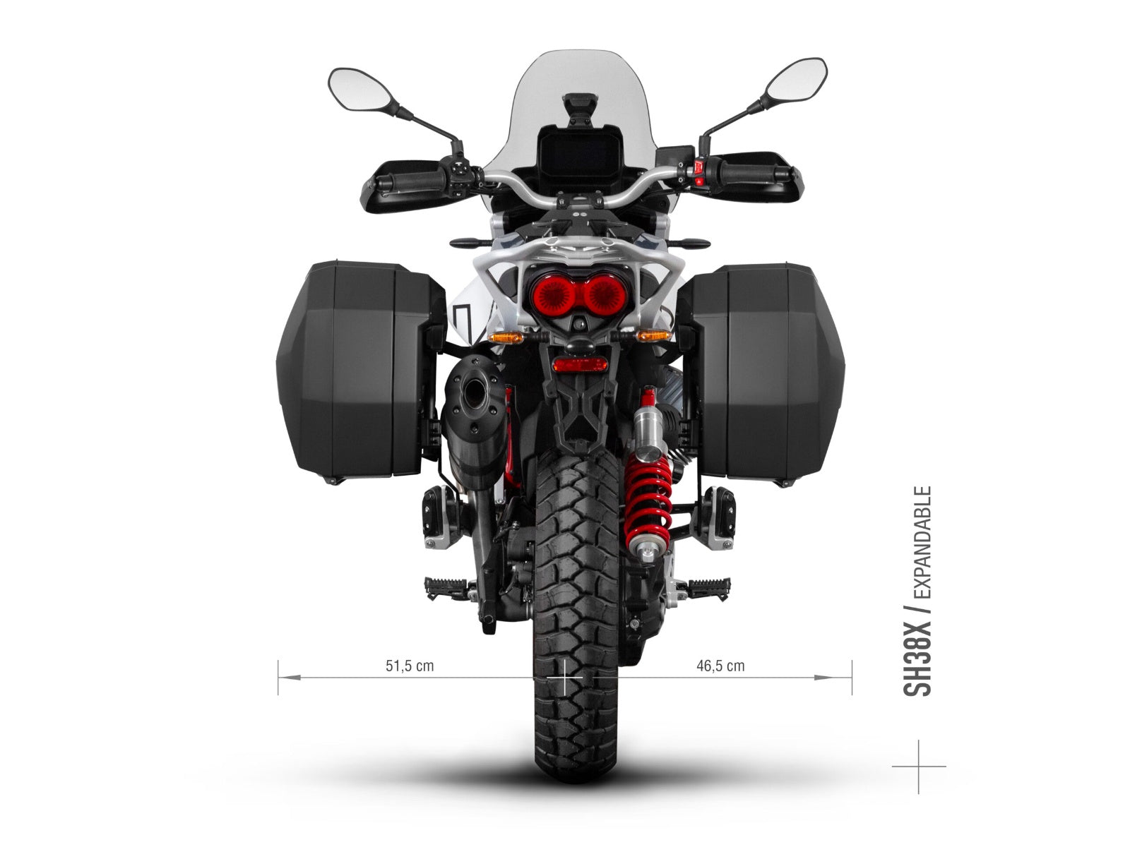 SHAD Motorcycle 3P Pannier Fitting Kit for Moto Guzzi V85 TT Travel (2024-2026)