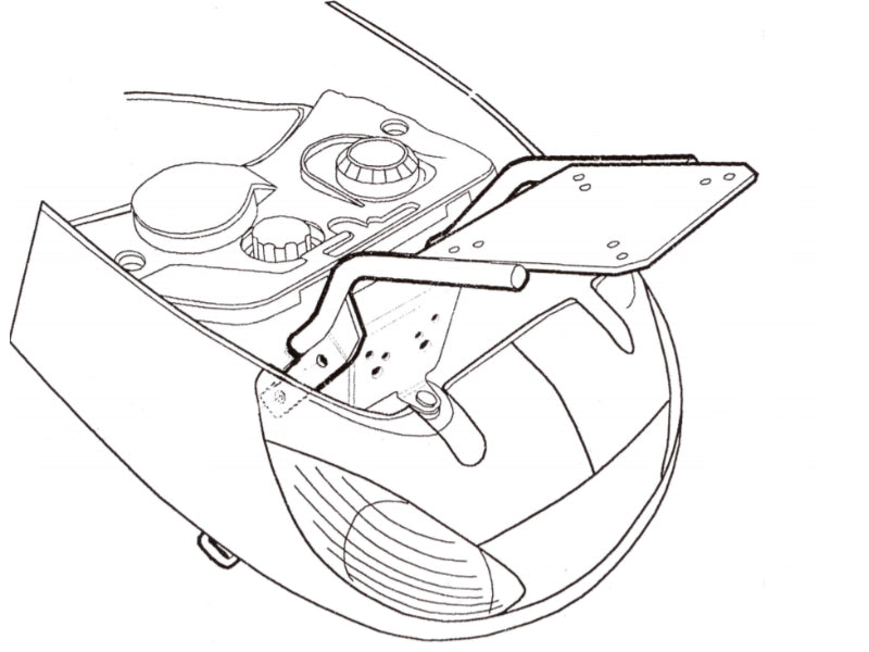 SHAD Top Box Fitting Kit for Peugeot Vivacity 50 (99-07) P0V59T