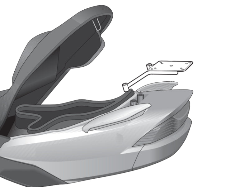 SHAD Motorcycle Top Box Fitting Kit for Suzuki Burgman 125 (2002-2006)