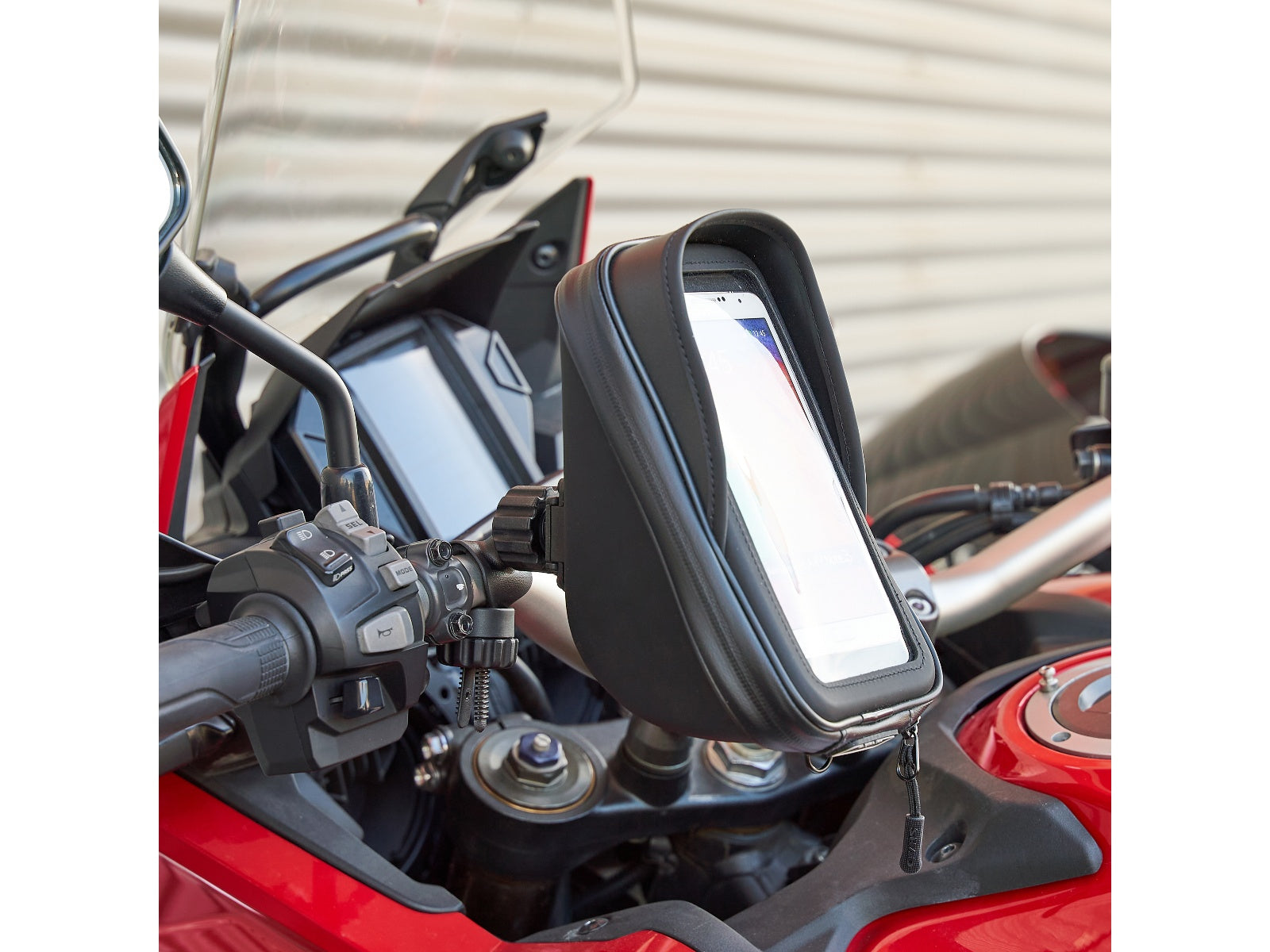 SHAD Motorcycle 180 x90mm Phone Holder With Storage (Handlebar)