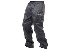 SHAD Motorcycle 100% Waterproof Black Rain Trousers - Large