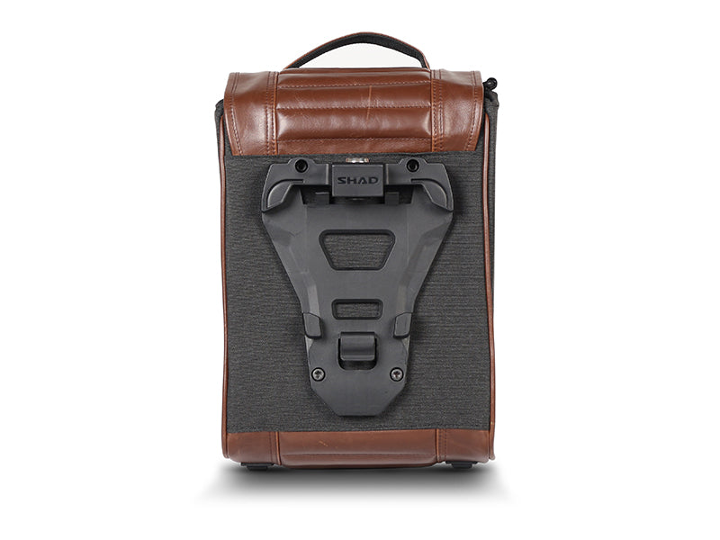 SHAD Motorcycle SR38 Cafe Racer Style Side Case Pannier - Brown