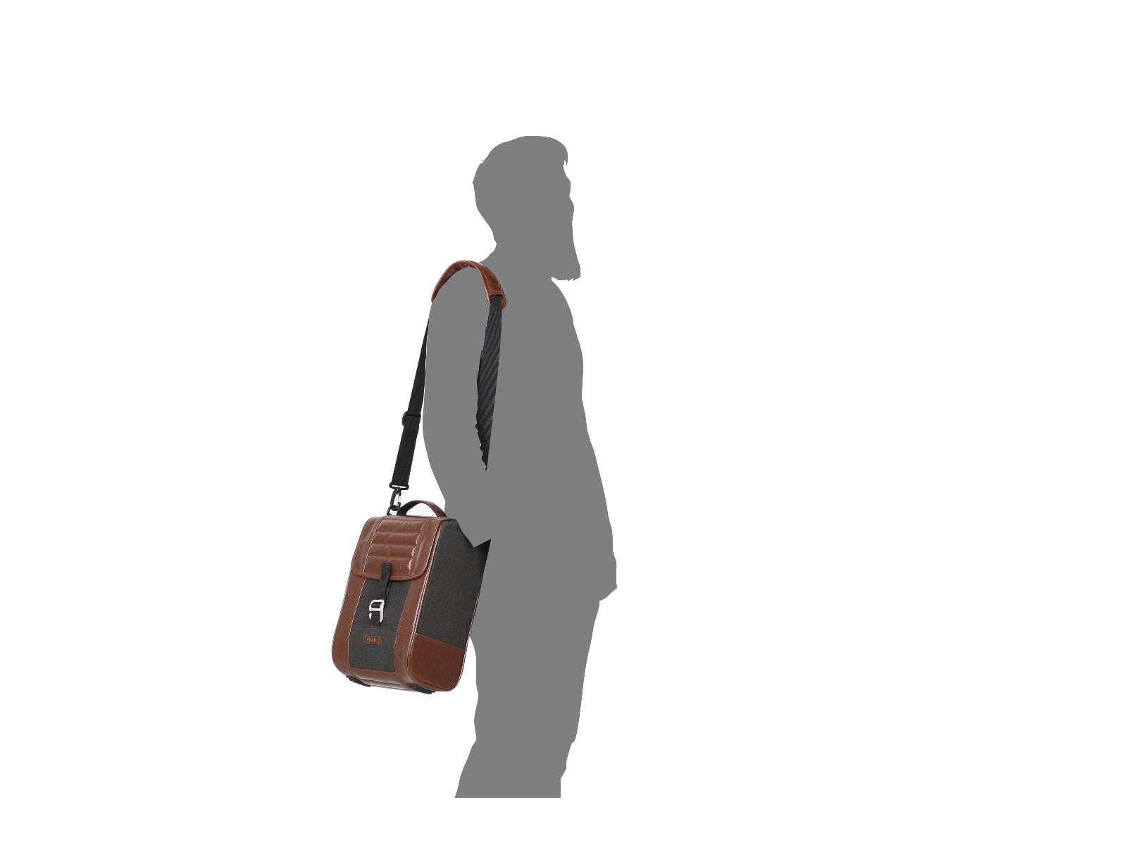 SHAD Motorcycle SR38 Cafe Racer Style Side Case Pannier - Brown