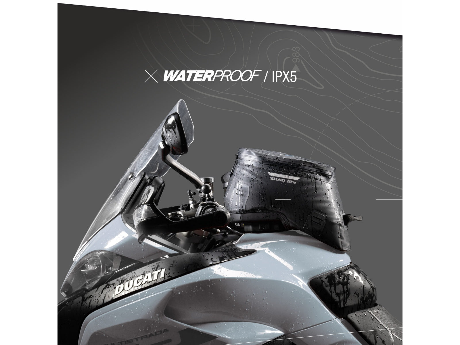 SHAD Motorcycle Click System Tank Bag TR10CL