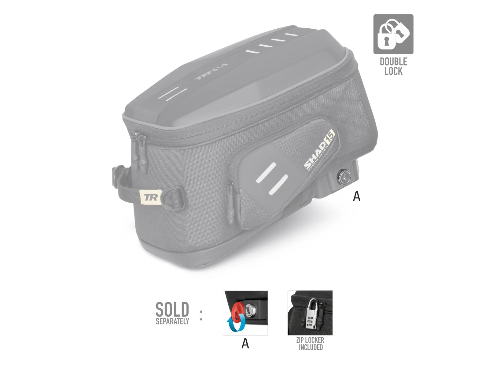 SHAD Motorcycle Click System Tank Bag Terra TR15C