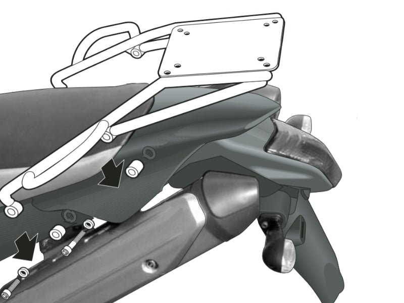 SHAD Top Box Fitting Kit for Yamaha XT 660 X (04-16) Y0XT64ST